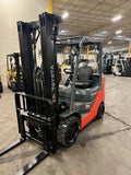2010 TOYOTA 8FGCU25 5000 LB LP GAS FORKLIFT CUSHION 86/198 3 STAGE MAST SIDE SHIFTER STOCK # BF9157519-BUF - United Lift Equipment LLC