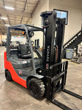 2010 TOYOTA 8FGCU25 5000 LB LP GAS FORKLIFT CUSHION 86/198 3 STAGE MAST SIDE SHIFTER STOCK # BF9157519-BUF - United Lift Equipment LLC