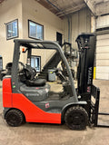 2010 TOYOTA 8FGCU25 5000 LB LP GAS FORKLIFT CUSHION 86/198 3 STAGE MAST SIDE SHIFTER STOCK # BF9157519-BUF - United Lift Equipment LLC