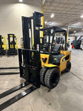 2009 CATERPILLAR P6000 6000 LB LP GAS DUAL DRIVE TIRES FORKLIFT PNEUMATIC 95/147" 2 STAGE MAST SIDE SHIFTER 2932 HOURS STOCK # BF9175189-BUF - United Lift Equipment LLC