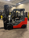 2020 TOYOTA 8FGCU30 LP GAS FORKLIFT TREADED CUSHION TIRES 93/198 3 STAGE MAST 987 HOURS SIDE SHIFTER STOCK # BF9117229-BUF - United Lift LLC