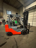 2020 TOYOTA 8FGCU30 LP GAS FORKLIFT TREADED CUSHION TIRES 93/198 3 STAGE MAST 987 HOURS SIDE SHIFTER STOCK # BF9117229-BUF - United Lift LLC