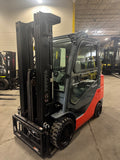 2020 TOYOTA 8FGCU30 ENCLOSED HEATED CAB LP GAS FORKLIFT TREADED CUSHION TIRES 87/187 3 STAGE MAST 967 HOURS SIDE SHIFTER STOCK # BF9117339-BUF - United Lift LLC