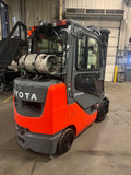 2020 TOYOTA 8FGCU30 ENCLOSED HEATED CAB LP GAS FORKLIFT TREADED CUSHION TIRES 87/187 3 STAGE MAST 967 HOURS SIDE SHIFTER STOCK # BF9117339-BUF - United Lift LLC
