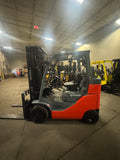 2019 TOYOTA 8FGCU35-BCS BOX CAR SPECIAL 8000 LB LP GAS FORKLIFT CUSHION 92/199" 3 STAGE MAST SIDE SHIFTER 1498 HOURS STOCK # BF9149479-BUF - United Lift LLC