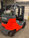 2019 TOYOTA 8FGCU35-BCS BOX CAR SPECIAL 8000 LB LP GAS FORKLIFT CUSHION 92/199" 3 STAGE MAST SIDE SHIFTER 1498 HOURS STOCK # BF9149479-BUF - United Lift LLC