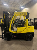 2021 HYSTER H60FT 6000 LB LP GAS FORKLIFT PNEUMATIC 90/188" 3 STAGE MAST SIDE SHIFTER 1,228 HOURS STOCK # BF9124989-BUF - United Lift LLC