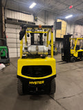 2021 HYSTER H60FT 6000 LB LP GAS FORKLIFT PNEUMATIC 90/188" 3 STAGE MAST SIDE SHIFTER 1,228 HOURS STOCK # BF9124989-BUF - United Lift LLC