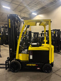 2017 HYSTER E60XN-33 6000 LB ELECTRIC FORKLIFT CUSHION 100/288" QUAD MAST SIDE SHIFTER 814 HOURS STOCK # BF9151879-BUF - United Lift LLC