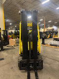 2017 HYSTER E60XN-33 6000 LB ELECTRIC FORKLIFT CUSHION 100/288" QUAD MAST SIDE SHIFTER 814 HOURS STOCK # BF9151879-BUF - United Lift LLC