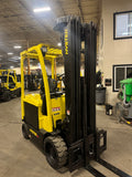 2017 HYSTER E60XN-33 6000 LB ELECTRIC FORKLIFT CUSHION 100/288" QUAD MAST SIDE SHIFTER 814 HOURS STOCK # BF9151879-BUF - United Lift LLC