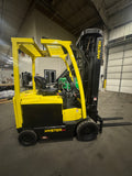 2017 HYSTER E60XN-33 6000 LB ELECTRIC FORKLIFT CUSHION 100/288" QUAD MAST SIDE SHIFTER 814 HOURS STOCK # BF9151879-BUF - United Lift LLC