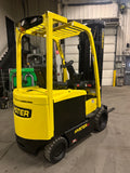 2017 HYSTER E60XN-33 6000 LB ELECTRIC FORKLIFT CUSHION 100/288" QUAD MAST SIDE SHIFTER 814 HOURS STOCK # BF9151879-BUF - United Lift LLC