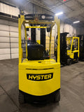 2017 HYSTER E60XN-33 6000 LB ELECTRIC FORKLIFT CUSHION 100/288" QUAD MAST SIDE SHIFTER 814 HOURS STOCK # BF9151879-BUF - United Lift LLC