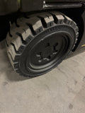 2017 HYSTER E60XN-33 6000 LB ELECTRIC FORKLIFT CUSHION 100/288" QUAD MAST SIDE SHIFTER 814 HOURS STOCK # BF9151879-BUF - United Lift LLC