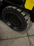 2017 HYSTER E60XN-33 6000 LB ELECTRIC FORKLIFT CUSHION 100/288" QUAD MAST SIDE SHIFTER 814 HOURS STOCK # BF9151879-BUF - United Lift LLC