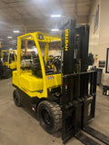 2021 HYSTER H60FT 6000 LB LP GAS FORKLIFT PNEUMATIC 90/188" 3 STAGE MAST SIDE SHIFTER 1,162 HOURS STOCK # BF9125919-BUF - United Lift LLC