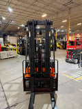 2011 DOOSAN B15R-5 3000 LB ELECTRIC FORKLIFT CUSHION 89/190 3 STAGE MAST SIDE SHIFTER 5887 HOURS STOCK # BF922159-BUF