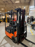 2011 DOOSAN B15R-5 3000 LB ELECTRIC FORKLIFT CUSHION 89/190 3 STAGE MAST SIDE SHIFTER 5887 HOURS STOCK # BF922159-BUF