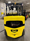 2015 YALE GLC135VX 13500 LB LP GAS FORKLIFT CUSHION 100/185" 3 STAGE MAST STOCK # BF9431519-BUF - United Lift Equipment LLC