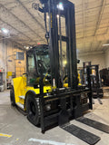 2017 HYSTER H230HD2 23000 LB CAPACITY DIESEL FORKLIFT DUAL DRIVE PNEUMATIC 175/213" 2 STAGE MAST SIDE SHIFTING FORK POSITIONER ENCLOSED HEATED CAB 48 FORKS 2,452 HOURS STOCK # BF9745179-BUF - United Lift LLC