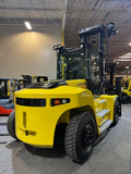 2017 HYSTER H230HD2 23000 LB CAPACITY DIESEL FORKLIFT DUAL DRIVE PNEUMATIC 175/213" 2 STAGE MAST SIDE SHIFTING FORK POSITIONER ENCLOSED HEATED CAB 48 FORKS 2,452 HOURS STOCK # BF9745179-BUF - United Lift LLC