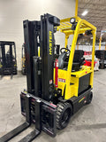 2016 HYSTER E60XN-33 6000 LB ELECTRIC FORKLIFT CUSHION 89/181" 3 STAGE MAST SIDE SHIFTER ONLY 878 HOURS STOCK # BF9141339-BUF - United Lift Equipment LLC