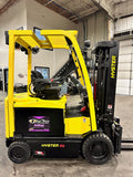 2016 HYSTER E60XN-33 6000 LB ELECTRIC FORKLIFT CUSHION 89/181" 3 STAGE MAST SIDE SHIFTER ONLY 878 HOURS STOCK # BF9141339-BUF - United Lift Equipment LLC