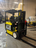2020 YALE ERC065VG 6500 LB ELECTRIC FORKLIFT 89/182" 3 STAGE MAST SIDE SHIFTER 910 HOURS STOCK # BF998329-BUF