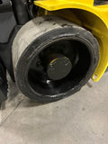 2000 HOIST TITAN F180 22000 LB LP GAS FORKLIFT CUSHION 98/98" 2 STAGE MAST FORK POSITIONER 4864 HOURS STOCK # BF948849-BUF - United Lift Equipment LLC