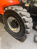 2016 JLG 1255 12000 LB DIESEL TELESCOPIC FORKLIFT TELEHANDLER SOLID AIR BOSS TIRES 4WD OUTRIGGERS CAB WITH HEAT & AC 1765 HOURS STOCK # BF9615139-BUF