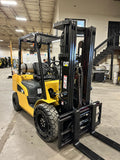 2019 CATERPILLAR/MITSUBISHI FG30N 6000 LB LP GAS FORKLIFT PNEUMATIC 84/186" 3 STAGE MAST SIDE SHIFTING FORK POSITIONER 983 HOURS STOCK # BF9214539-BUF - United Lift Equipment LLC