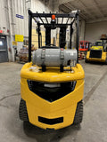 2019 CATERPILLAR/MITSUBISHI FG30N 6000 LB LP GAS FORKLIFT PNEUMATIC 84/186" 3 STAGE MAST SIDE SHIFTING FORK POSITIONER 983 HOURS STOCK # BF9214539-BUF - United Lift Equipment LLC