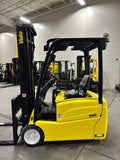 2018 YALE ERP035VT 3500 LB ELECTRIC CUSHION 3 WHEEL SIT DOWN FORKLIFT 94/216" 3 STAGE MAST SIDE SHIFTER 902 HOURS STOCK # BF9178859-BUF - United Lift Equipment LLC