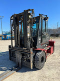2018 TAYLOR X160 16000 LB CAPACITY DIESEL FORKLIFT DUAL DRIVE PNEUMATIC 110/132 2 STAGE MAST SIDE SHIFTER FORK POSITIONER ENCLOSED CAB 7200 HOURS STOCK # BF9791139-RIL - United Lift Equipment LLC