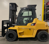 2016 CAT DP70N 15500 DIESEL FORKLIFT PNEUMATIC 114/148" 2 STAGE MAST DUAL DRIVE TIRES SIDE SHIFTER ENCLOSED CAB HEAT & AC 2500 HOURS STOCK # BF9193349-BUF - United Lift Equipment LLC