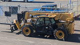 2018 CAT TL1255D 12000 LB DIESEL TELESCOPIC FORKLIFT TELEHANDLER PNEUMATIC 4WD OUUTRIGGERS ENCLOSED CAB WITH HEAT AND AC 3628 HOURS STOCK # BF91192319-NLE - United Lift Equipment LLC