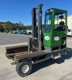 2014 COMBILIFT C12000XL 12000 LB LP GAS MULTIDIRECTIONAL FORKLIFT PNEUMATIC 117/159" 2 STAGE MAST FORK POSITIONER 2,382 HOURS STOCK # BF9429559-NCB