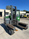 2014 COMBILIFT C12000XL 12000 LB LP GAS MULTIDIRECTIONAL FORKLIFT PNEUMATIC 117/159" 2 STAGE MAST FORK POSITIONER 2,382 HOURS STOCK # BF9429559-NCB