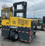 2020 COMBI C14000 14000 LB DIESEL FORKLIFT PNEUMATIC SIDE LOADER 138/178" 2 STAGE MAST FULL WIDTH FORK POSITIONER ENCLOSED HEATED CAB 6909 HOURS STOCK # BF9659539-NCB