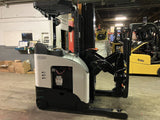 2020 CROWN RM6025-45 4500 LB ELECTRIC REACH TRUCK CUSHION 91/198 3 STAGE MAST 729 HOURS STOCK # BF9223299-BSOH - United Lift Equipment LLC