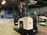 2020 CROWN RM6025-45 4500 LB ELECTRIC REACH TRUCK CUSHION 91/198 3 STAGE MAST 729 HOURS STOCK # BF9223299-BSOH - United Lift Equipment LLC