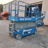 2015 GENIE GS3246 SCISSOR LIFT 32' REACH 24 VOLT ELECTRIC SMOOTH CUSHION TIRES 406 HOURS STOCK # BF993529-WIBFL