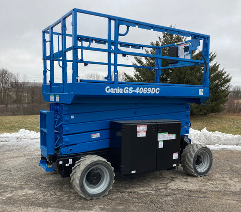 2014 GENIE GS4069DC SCISSOR LIFT 40' REACH ELECTRIC ROUGH TERRAIN 320 HOURS STOCK # BF9208569-WIB - United Lift Equipment LLC