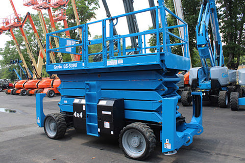 2015 GENIE GS5390RT SCISSOR LIFT 53' REACH DIESEL ROUGH TERRAIN 4WD 3569 HOURS STOCK # BF9365189-NLE