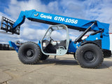 2014 GENIE GTH1056 10000 LB DIESEL TELESCOPIC FORKLIFT TELEHANDLER PNEUMATIC 4WD OUTRIGGERS 3770 HOURS STOCK # BF9741179-VAOH - United Lift Equipment LLC