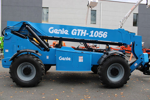 2015 GENIE GTH1056 10000 LB DIESEL TELESCOPIC FORKLIFT TELEHANDLER PNEUMATIC 4WD OUTRIGGERS OPEN CAB 3310 HOURS STOCK # BF9687759-NLE - United Lift Equipment LLC