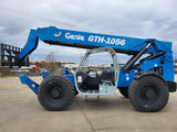 2014 GENIE GTH1056 10000 LB DIESEL TELESCOPIC FORKLIFT TELEHANDLER PNEUMATIC 4WD OUTRIGGERS 3770 HOURS STOCK # BF9741179-VAOH - United Lift Equipment LLC