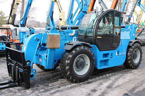 2017 GENIE GTH1256 12000 LB DIESEL TELESCOPIC FORKLIFT TELEHANDLER PNEUMATIC 4WD OUTRIGGERS ENCLOSED CAB WITH HEAT AND A/C 2078 HOURS STOCK # BF91195159-NLE - United Lift Equipment LLC