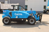 2014 GENIE GTH5519 5500 LB DIESEL TELESCOPIC FORKLIFT TELEHANDLER PNEUMATIC 4WD ENCLOSED CAB WITH HEAT AND AC 1240 HOURS STOCK # BF9595429-NLE - United Lift Equipment LLC